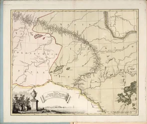 Karte des Flusses Irtysch von der Festung Omsk nach Tobolsk, 1780