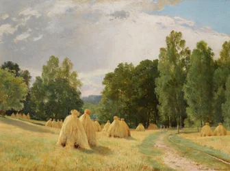 Heuhaufen in Preobrazhenskoe, Russland - Gemälde von Ivan Shishkin, 1890