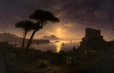 Die Bucht von Neapel bei Mondnacht, 1842