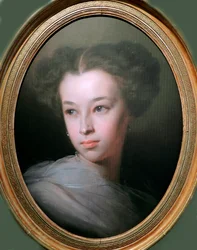 Porträt von Natalia Alexandrovna Pushkina, Gräfin von Merenberg (1836-1913), Tochter des Dichters