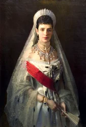 Porträt der Kaiserin Maria Fjodorowna, Prinzessin Dagmar von Dänemark, 1847-1928