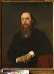 Porträt des Schriftstellers Mikhail Saltykov-Shchedrin