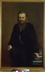 Porträt des Verlegers und Journalisten Aleksei Souvorin (1834-1912)