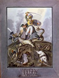 1812: Allegorie der Niederlage der Armee Napoleons I. während des Russlandfeldzugs (1812)