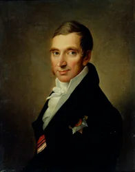 Porträt des Arztes Johann-Georg von Ruehl 1768-1846, 1823