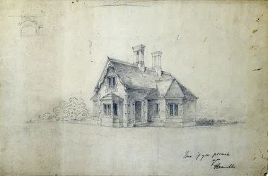 Bahnhofsgebäude, ca. 1850