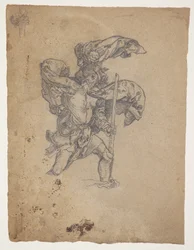 Studie nach Dürer: Der Heilige Christophorus I