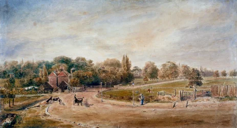 Court Lane und Lordship Lane, Dulwich, London, 1860