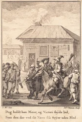 Der Vogt zu Pferd, an der Spitze der Anholt-Armee