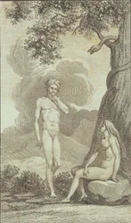 Illustration zu Ewalds "Adam und Eva". IV