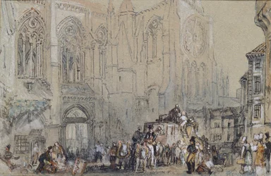 Die Kirche St. Julien, Tours, ca. 1830