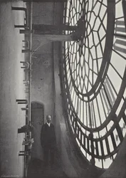 Innere Ansicht des Zifferblatts von Big Ben