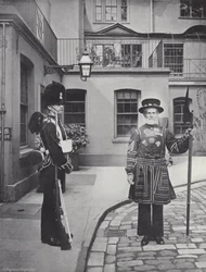 Der staatliche Henker, mit der Axt nach innen gedreht