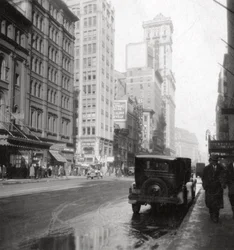 Broadway und das Times Building, New York City, USA, 20. Jahrhundert