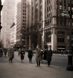Unteres Broadway, New York City, USA, 20. Jahrhundert