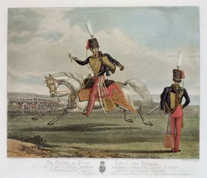 Die Elften, oder Prinz Alberts, Husaren, graviert von Charles Hunt