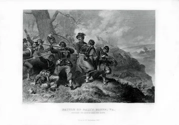 Rettung des Körpers von Oberst Edward Baker, Schlacht von Balls Bluff, Virginia, 1862-1867