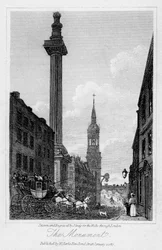 Das Monument, City of London, 1817