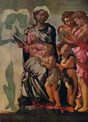 Die Madonna und das Kind mit St. Johannes und Engeln, ca. 1497
