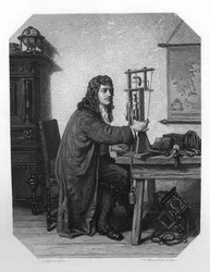 Christiaan Huygens, niederländischer Mathematiker, Astronom und Physiker, 17. Jahrhundert, ca. 1870