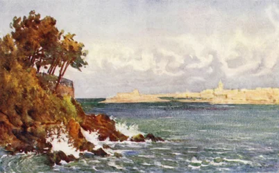 St Malo vom Priory Beach, Dinard