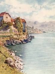 Das Château de Glerolles und St Saphorin