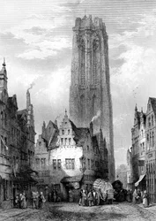 Malines Mechelen Kathedrale, Antwerpen, Belgien, 19. Jahrhundert
