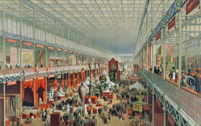 Die Auslandsabteilung, Blick zum Querschiff, Platte 3 aus 