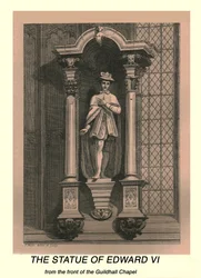 Die Statue von Edward VI