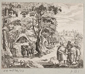 Illustration zu Adam Olearius, „Persianischer Rosenthal von einem Sinnreichen Poeten Schich Saadi […]“, Schleswig 1660