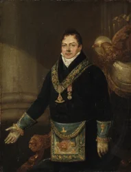 Augustus Frederick, Herzog von Sussex als Großmeister, 1827