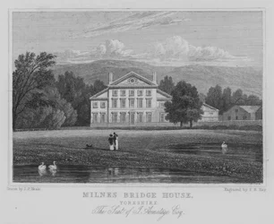 Milnes Bridge House, Yorkshire, Der Sitz von J Armitage, Esquire