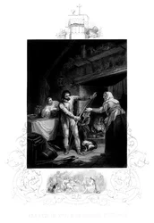 Alfred der Große im Hüttenknechtshaus, 9. Jahrhundert n. Chr., 1880