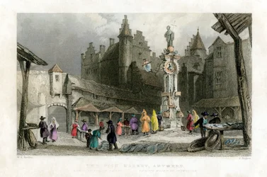 Der Fischmarkt, Antwerpen, Belgien