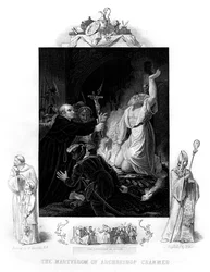 Das Martyrium von Erzbischof Cranmer, 1556, 1877