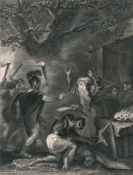 Das Massaker der Druiden, Mitte des 19. Jahrhunderts