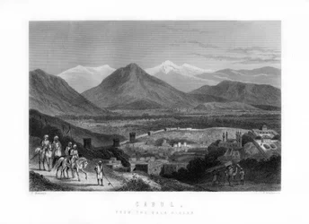 Kabul vom Bala Hissar, Afghanistan, 1893