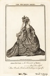 Miss Elizabeth Younge in der Rolle der Zara in William Congreves The Mourning Bride