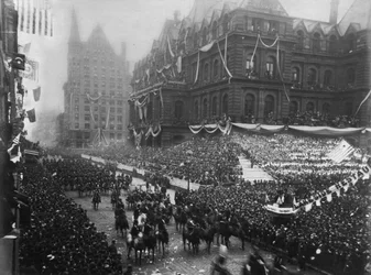 Einweihungszeremonien in der Adams Street, Chicago, für die Weltausstellung von 1892