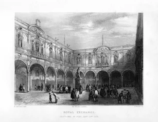 Die Royal Exchange, London, 19. Jahrhundert