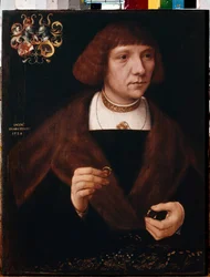 Porträt eines Mannes mit Ringen