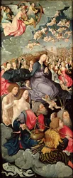 Linker Flügel des Triptychons mit Anbetung der Dreifaltigkeit, 1523