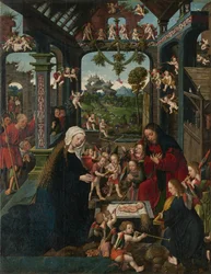 Die Anbetung des Christkindes, um 1515