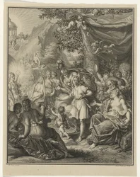 Allegorische Darstellung mit Telemachus und Minerva