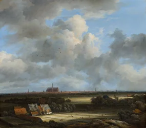 Ansicht von Haarlem mit Bleichfeldern, ca. 1670-75