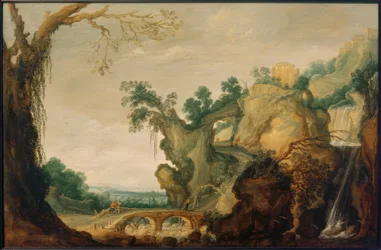 Landschaft mit Tempel des Tivoli