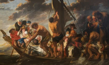 Der Zinsgroschen. Der wunderbare Fischzug des Petrus. (auch: Fähre nach Antwerpen)
