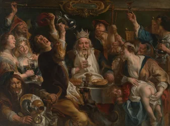 Der König trinkt