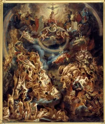 Das Jüngste Gericht. Gemälde von Jacob Jordaens (1593-1678) 1653