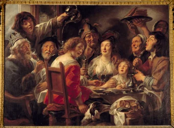Der König trinkt oder die Ziehung der Bohne der Epiphanie